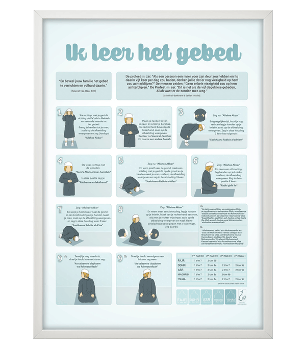 Ik leer het gebed (jongen) poster