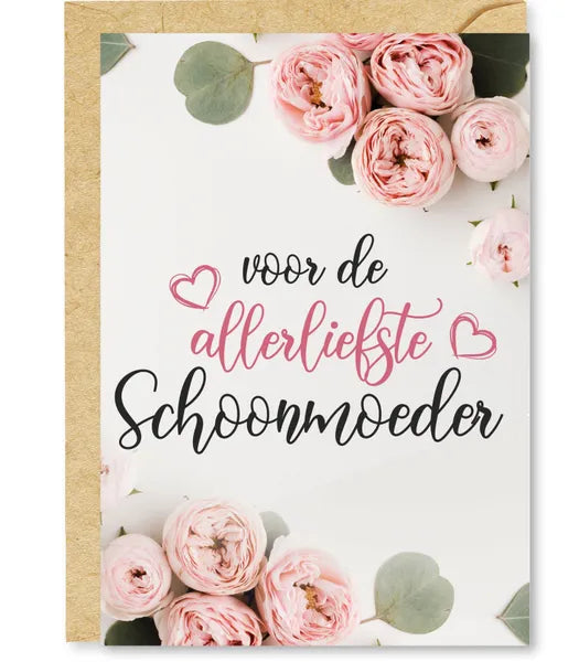 Wenskaart voor de allerliefste schoonmoeder