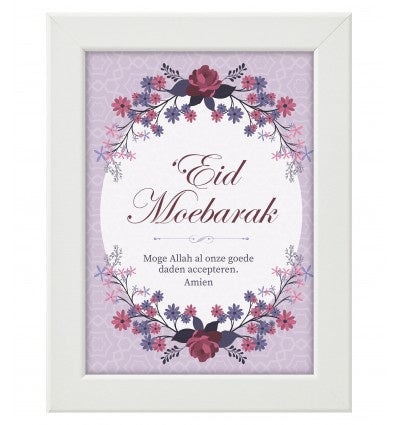 Lijst Eid Mubarak paars