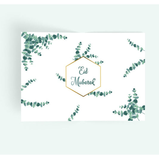 Eid Mubarak Placemat Eucalyptus (plastic 1 stuk)