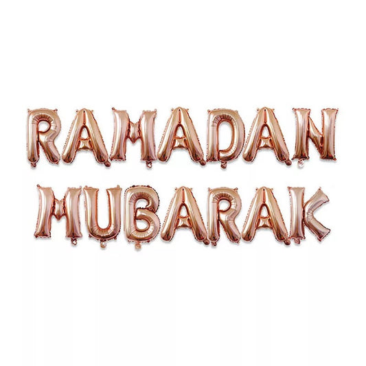 Ramadan Mubarak folie ballon Rosé