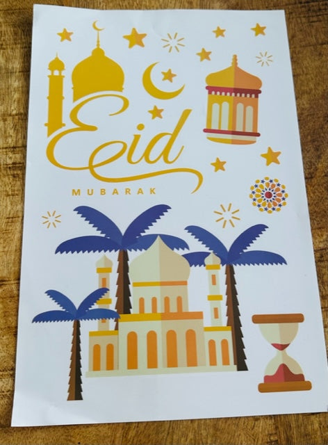 Raamstickers Eid mubarak