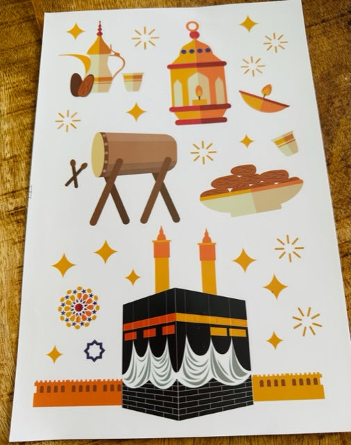 Hajj/umrah raamstickers