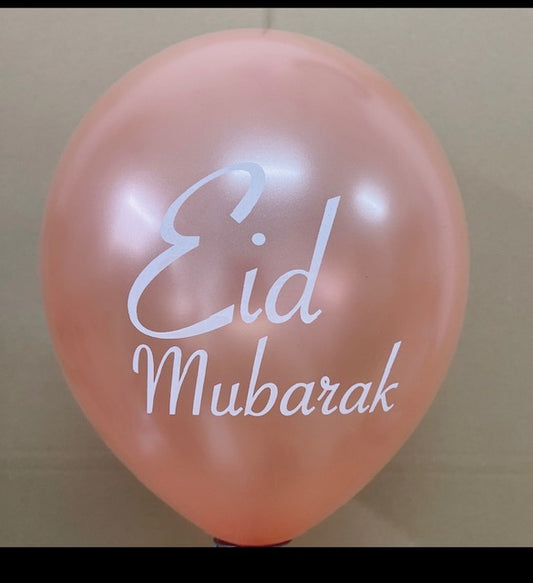 Eid Mubarak ballonnen rosé (10 stuks)