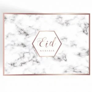 Eid Mubarak Placemat Marmer (plastic)